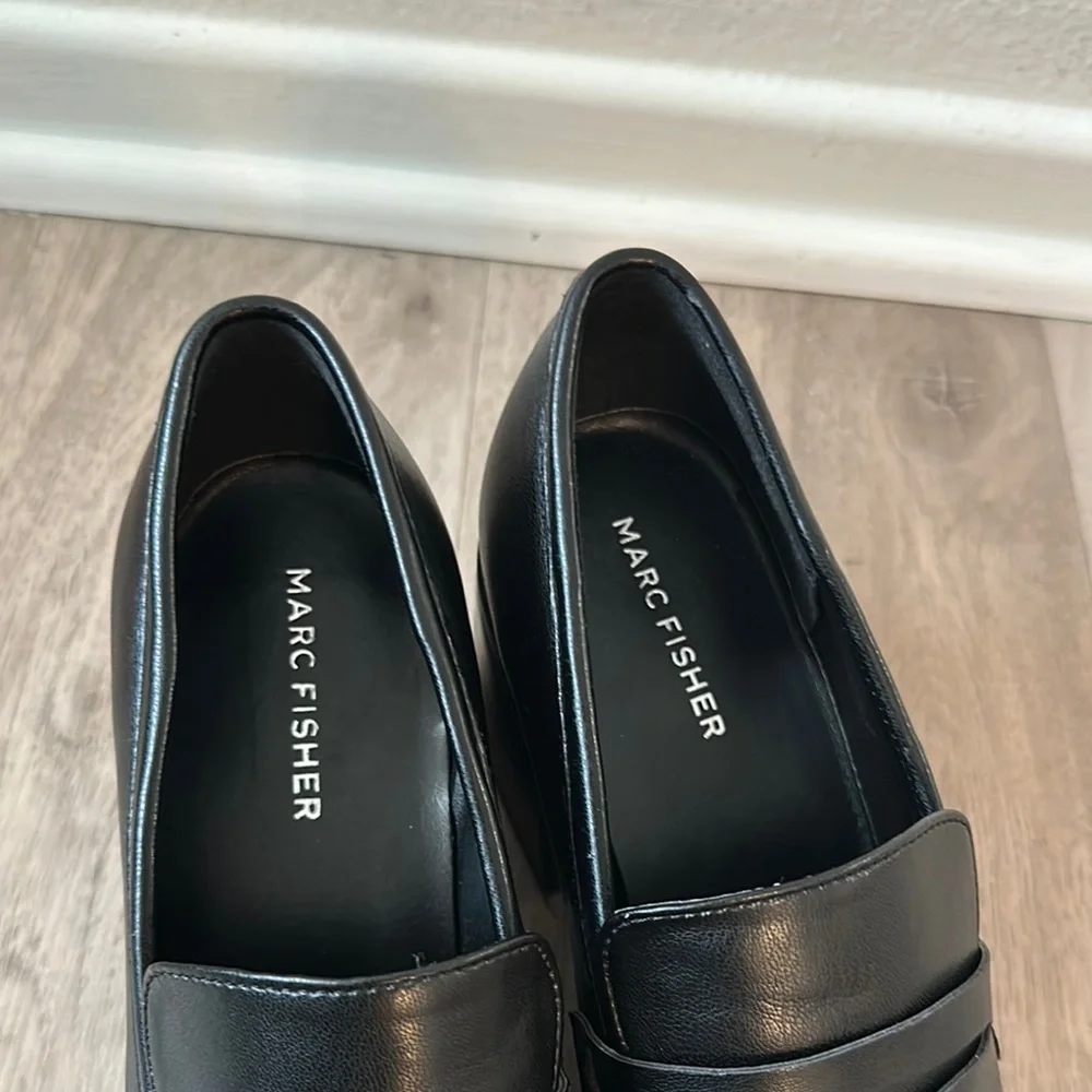 Marc Fisher Kchris Black Womens Loafers - Picture 4 of 10